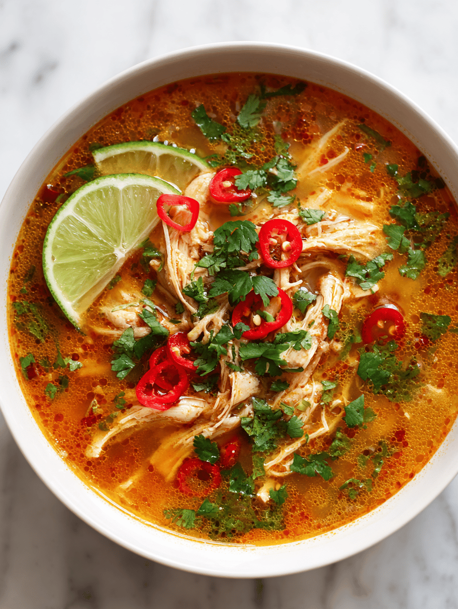 spicy chicken soup recipe