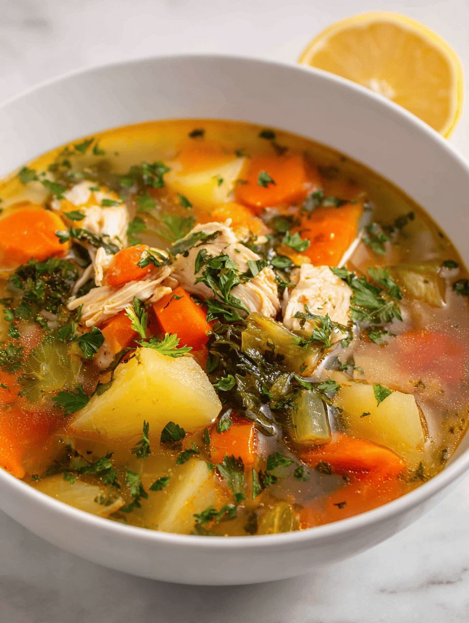 chicken vegetable soup recipe