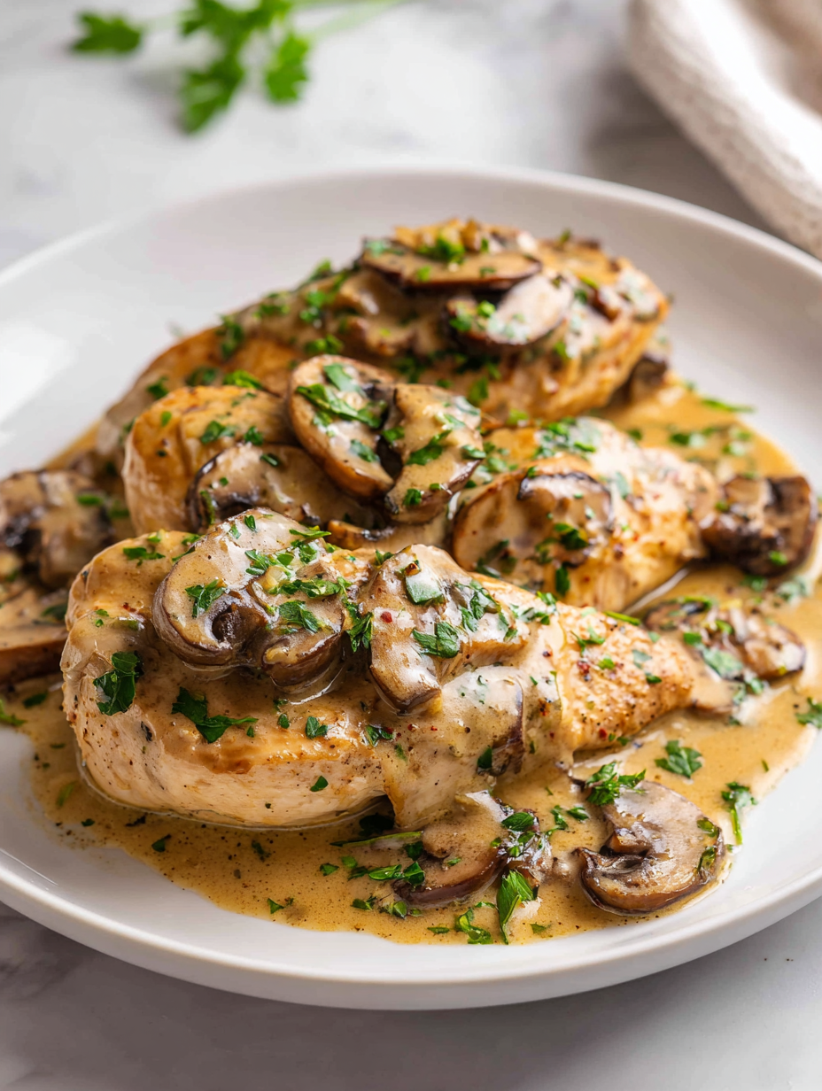 Creamy Mushroom Chicken Recipe