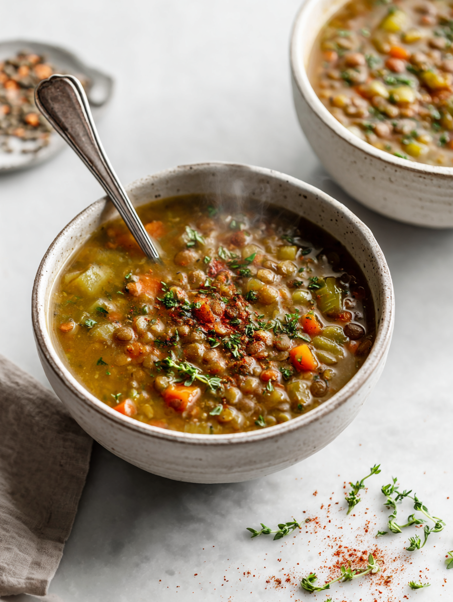 Crockpot Lentil Soup Recipe